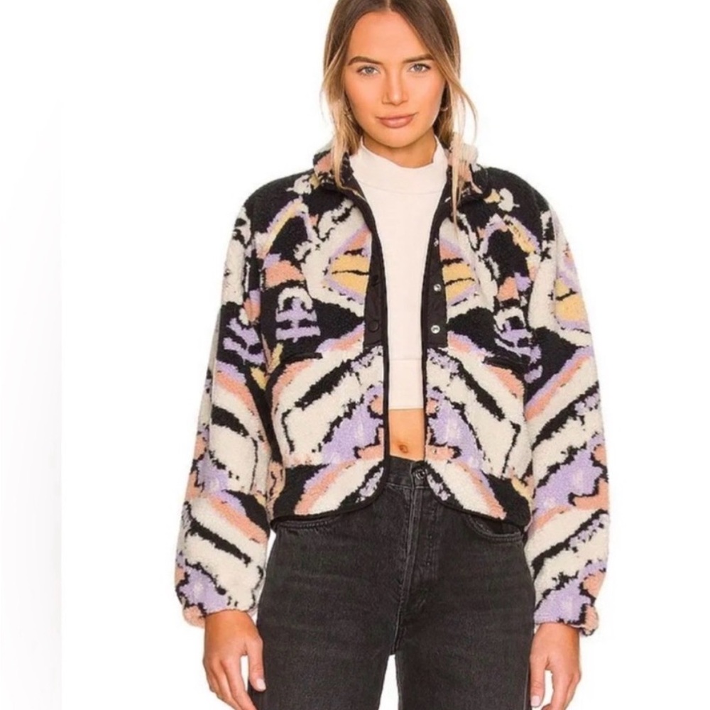 Free People Stylish Multicolor Jacket for Women Size S